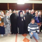 Паломники с Патриархом Иерусалимским Феофилом